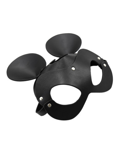 Black Mouse Leather Mask
