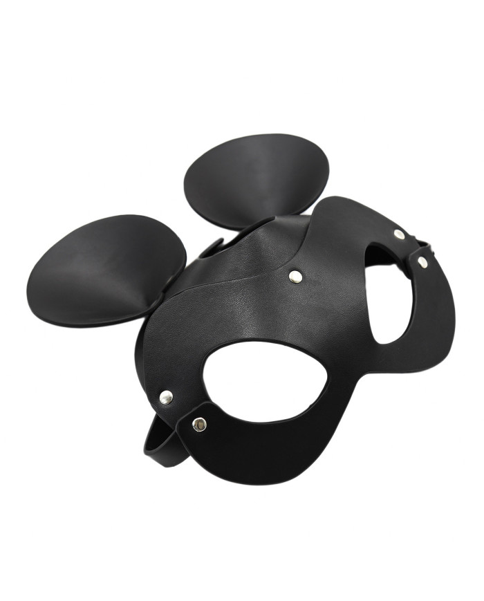 Black Mouse Leather Mask