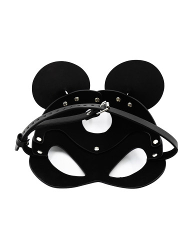 Black Mouse Leather Mask