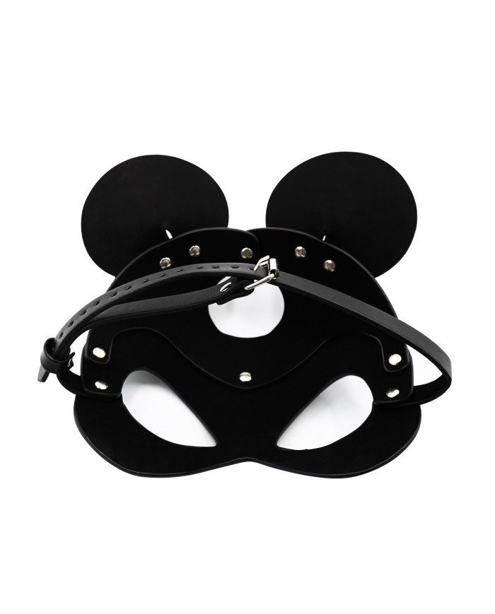 Black Mouse Leather Mask