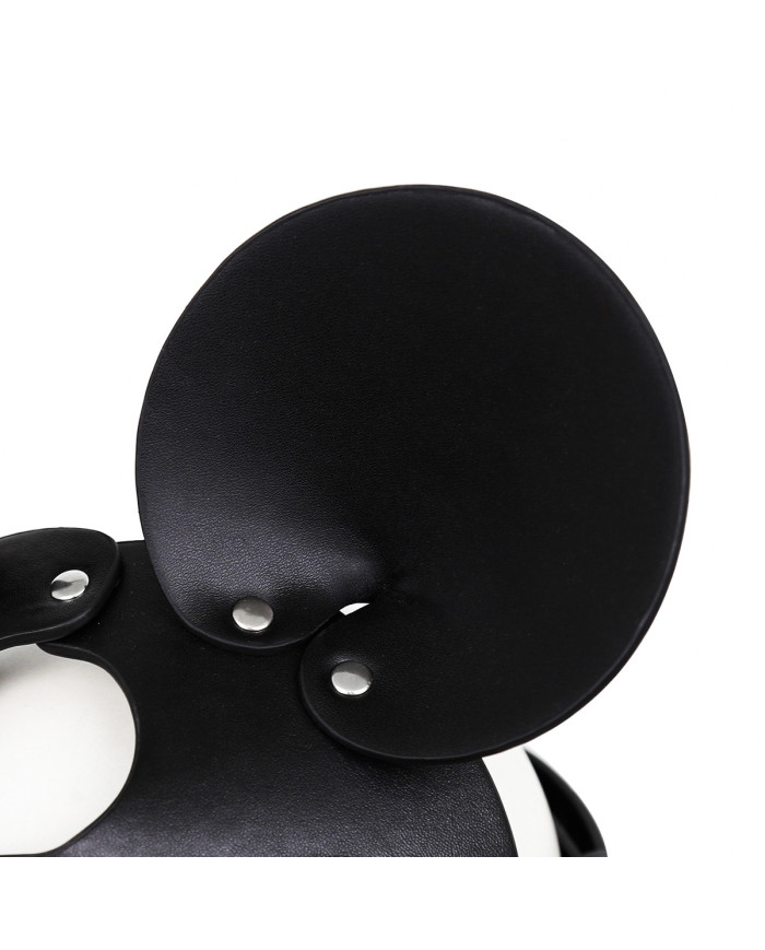 Black Mouse Leather Mask