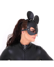Black Mouse Leather Mask