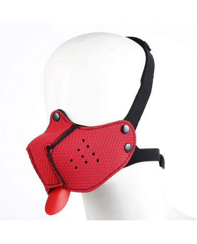 Neoprene Puppy Dog Red Mouth Mask