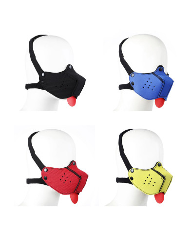 Neoprene Puppy Dog Red Mouth Mask