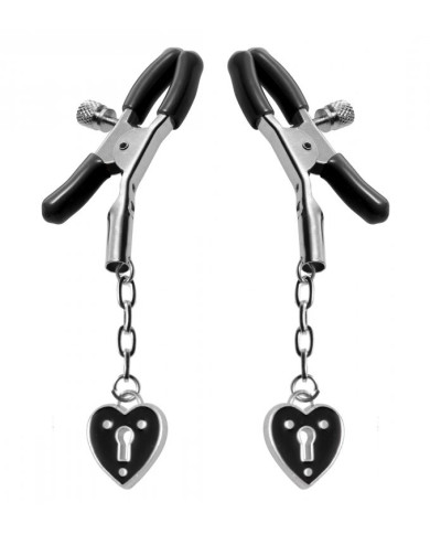 Charmed Heart Padlock Nipple Clamps Charmed Heart Padlock Nipple Clamps