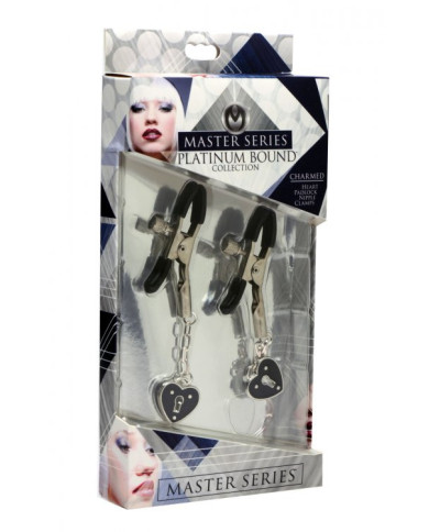 Charmed Heart Padlock Nipple Clamps Charmed Heart Padlock Nipple Clamps