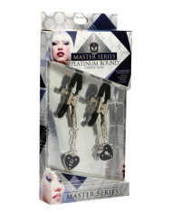 Charmed Heart Padlock Nipple Clamps