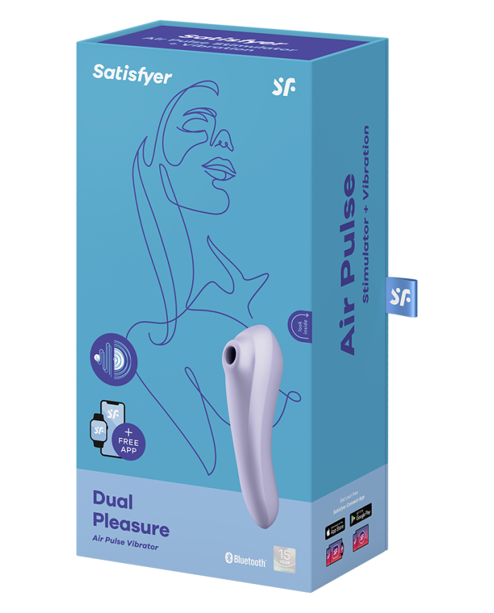 Satisfyer Dual Pleasure Mauve   incl. Bluetooth and App