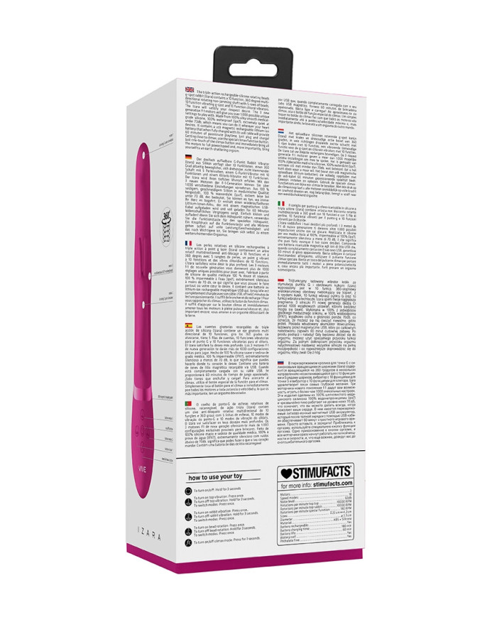 Izara - Rotating Beads Rabbit - Pink