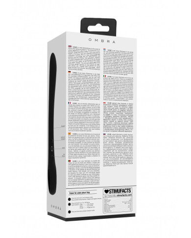 Ombra - Bendable Vibrator - Black Ombra - Bendable Vibrator - Black