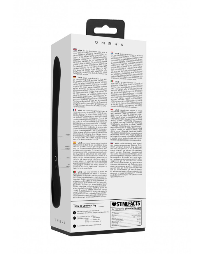 Ombra - Bendable Vibrator - Black