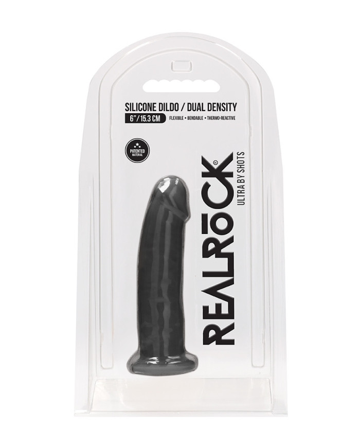 Silicone Dildo Without Balls - 15 3 cm - Black
