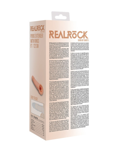 Penis Extender with Rings - 22 cm - Flesh