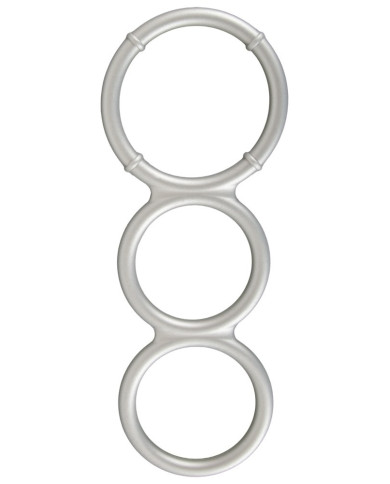 Metallic Silicone Triple Ring