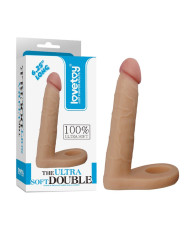 LoveToy - The Ultra Soft Double 5.8    15 cm - Dubbele Penetratie Dildo - Nude