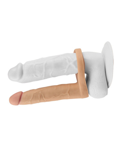 LoveToy - The Ultra Soft Double 6.25    16 cm - Dubbele Penetratie Dildo - Nude LoveToy - The Ultra Soft Double 6.25    16 cm - Dubbele Penetratie Dildo - Nude
